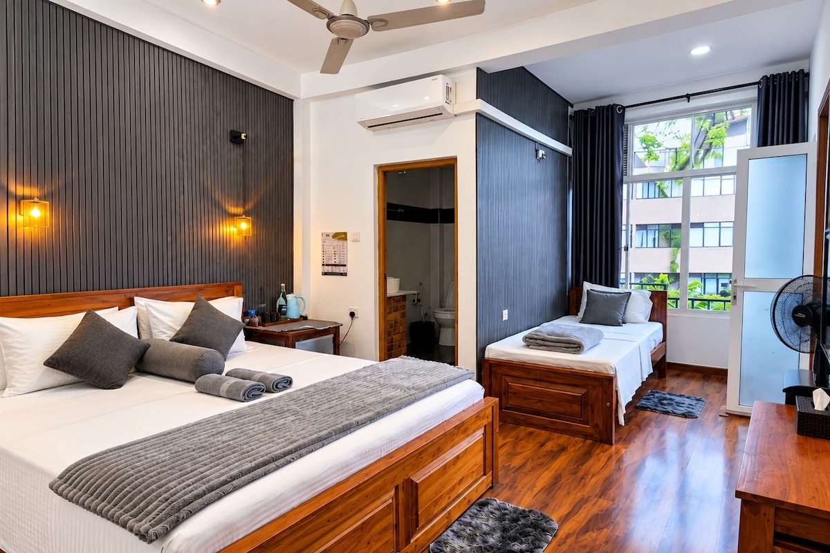 Superior Triple Room, Terrace, Mountain View | Minibar, desk, laptop workspace, soundproofing