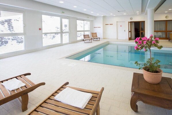 Indoor pool, a heated pool