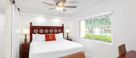 2 bedrooms, in-room safe, iron/ironing board, WiFi
