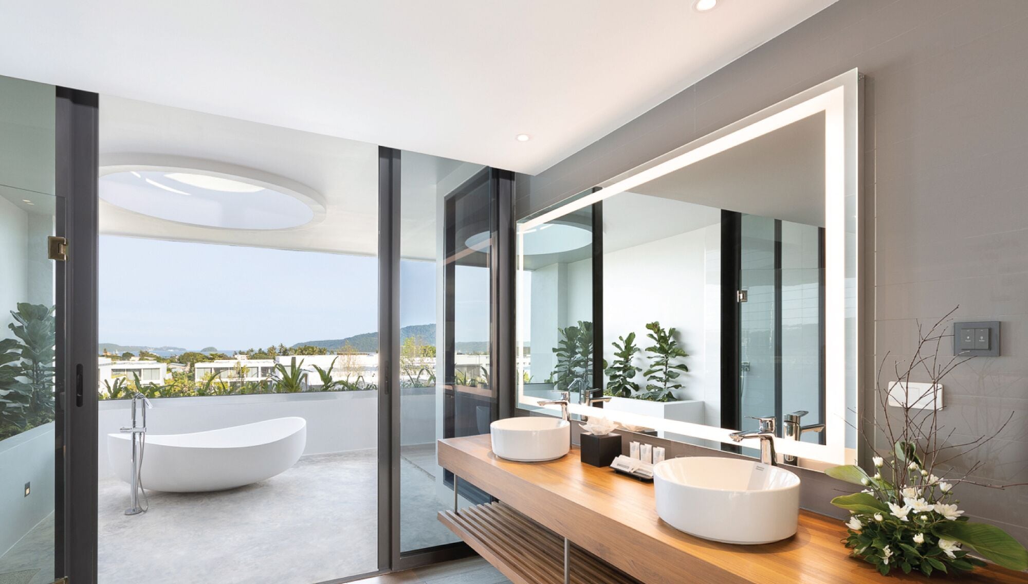 shower, rainfall showerhead, eco-friendly toiletries, hair dryer