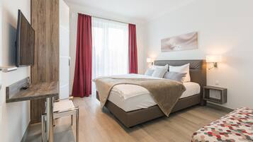 2 habitaciones, caja de seguridad en la habitación y cuna de viaje