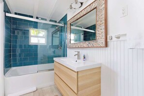 Shower, hair dryer