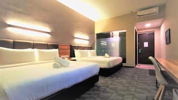 Minibar, in-room safe, desk, blackout curtains