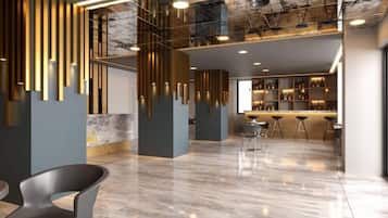 Sala de estar en el lobby