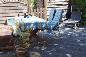 Outdoor dining - Apartment in the Prinzenstraße - Apartments, Angela Möller (Kappeln)
