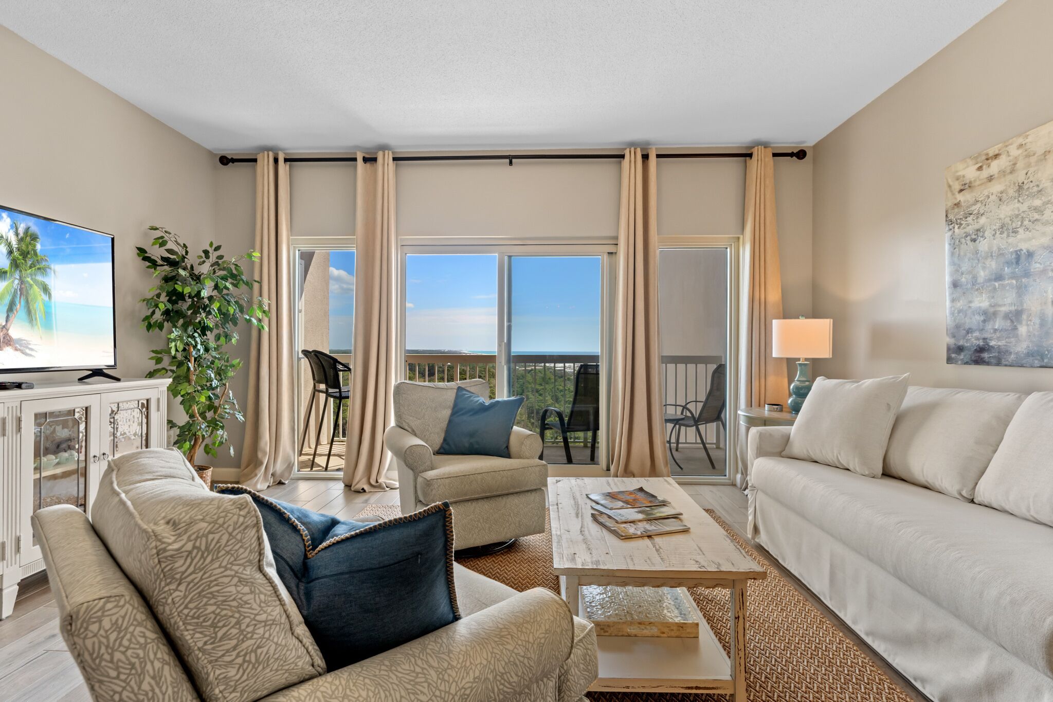 Coastal Beach Condo with Amazing Gulf Views! Steps to Beach, Hot Tub and Pool