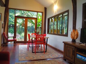 Dining - Secluded home hidden in an ancient, enchanted forest with beautiful creek  (Diwan)
