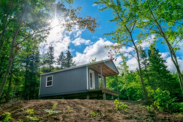 Comfort-Ferienhütte, Bergblick | 1 Schlafzimmer, kostenloses WLAN, Bettwäsche