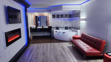 Premium bedding, desk, blackout curtains, iron/ironing board