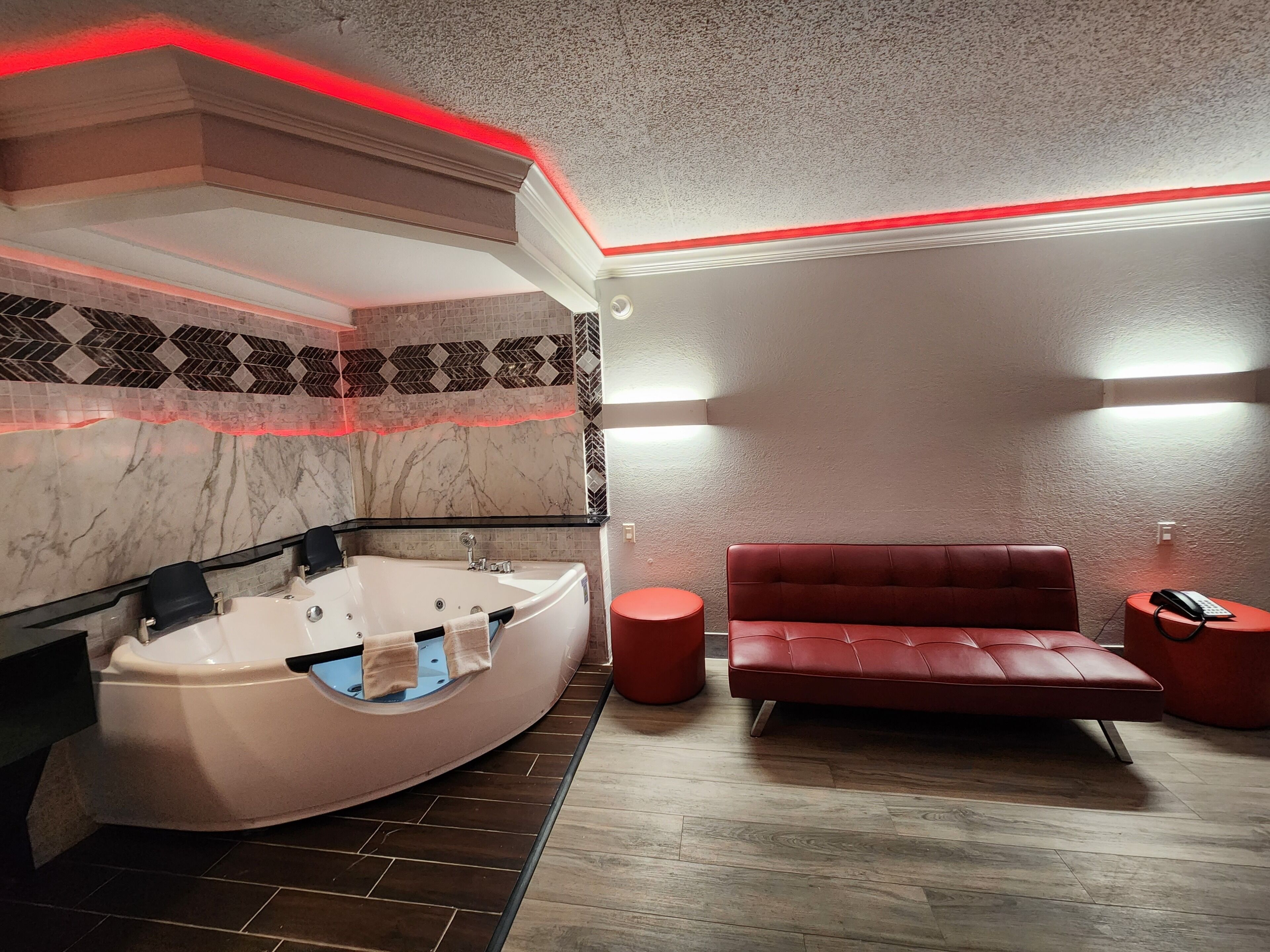 Desk, blackout curtains, iron/ironing board, free WiFi