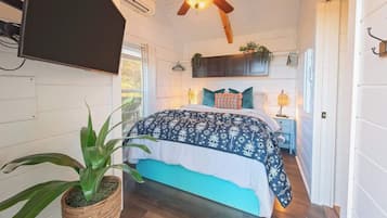 1 dormitorio, cuna de viaje, wifi gratis y ropa de cama