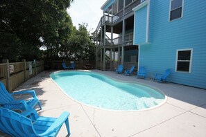 Pool - Pool, Game Room, 5 Ensuite BRs & Ocean Views! (Emerald Isle)