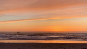 On the beach, beach towels
