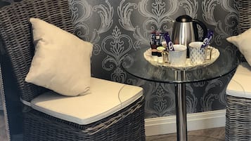 Luxury Twin Room, 2 Single Beds | Living area | 42-inch Smart TV with digital channels, TV