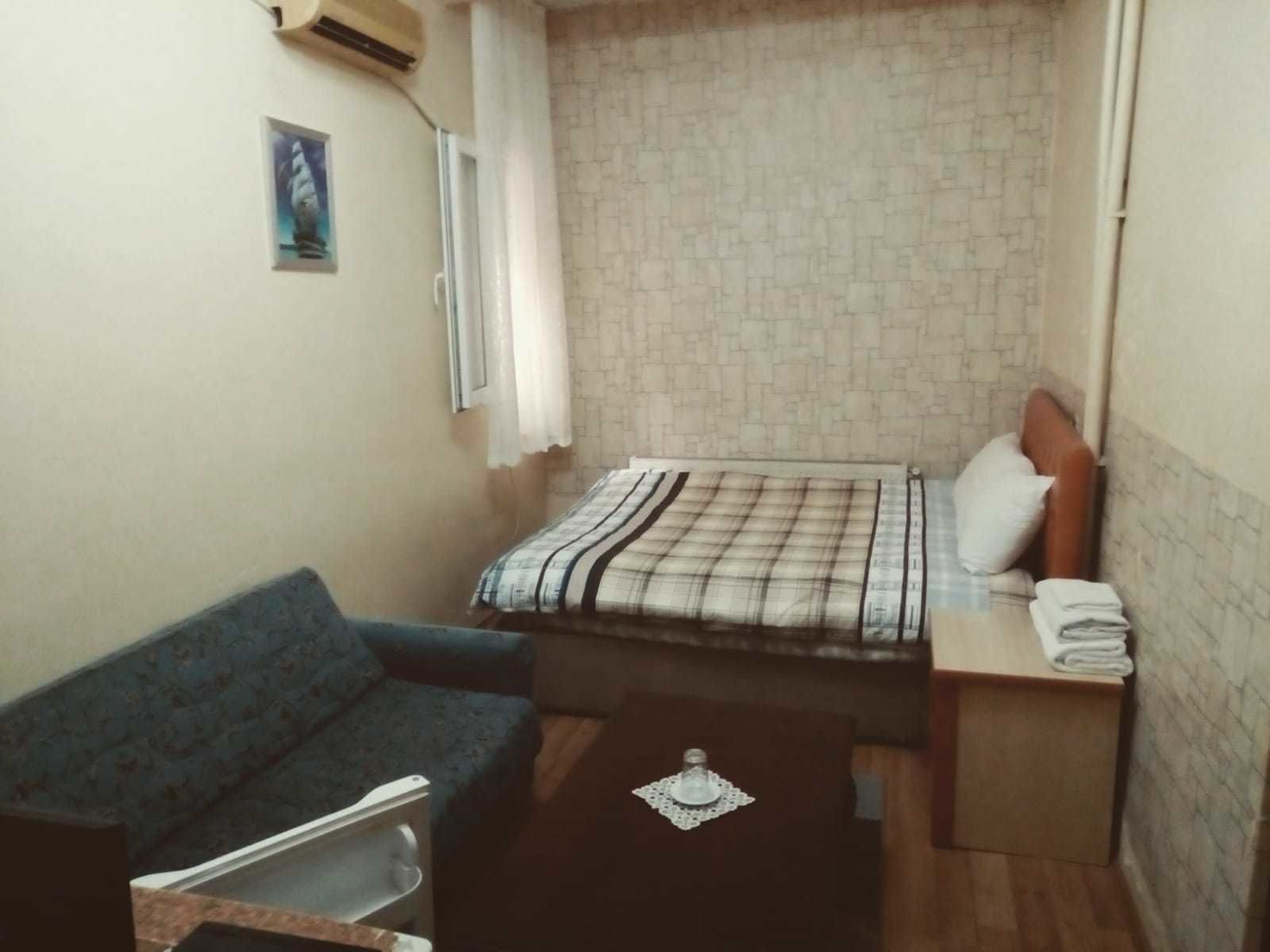 Blackout curtains, iron/ironing board, bed sheets