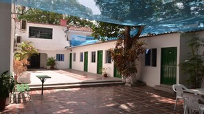 屋外ダイニングエリア