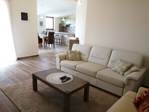 Smart TV, DVD player, foosball