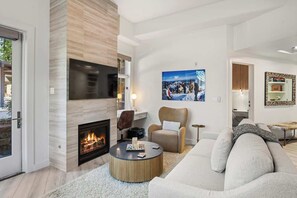 Smart TV, fireplace, smart speakers, offices