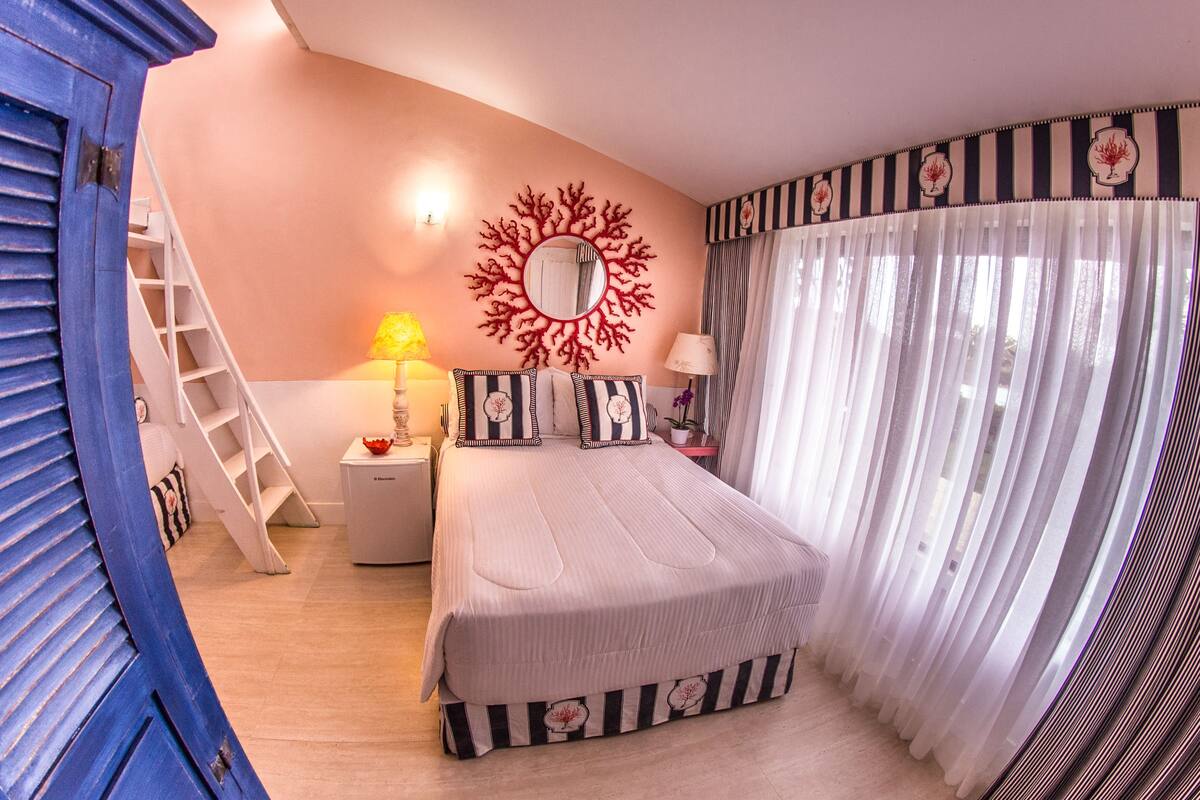 Suite Deluxe Family, Sea View | Bettwäsche aus ägyptischer Baumwolle, hochwertige Bettwaren