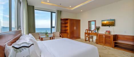 Premium bedding, memory foam beds, minibar, in-room safe