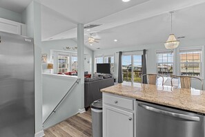 Interior - Haven in Topsail Beach: 4BR Oasis with Ocean & Sound Views! Walkable to town! (Surf City)