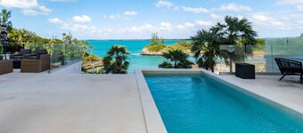 Spectacular Beachfront Estate on Calm Caribbean Cove; Private Beach, Htd.Pool