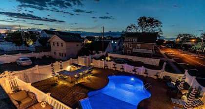 2 lohkoa 2 Boardwalk w / maaperän suolaisen veden allas ja resort stile patio huonekalut!