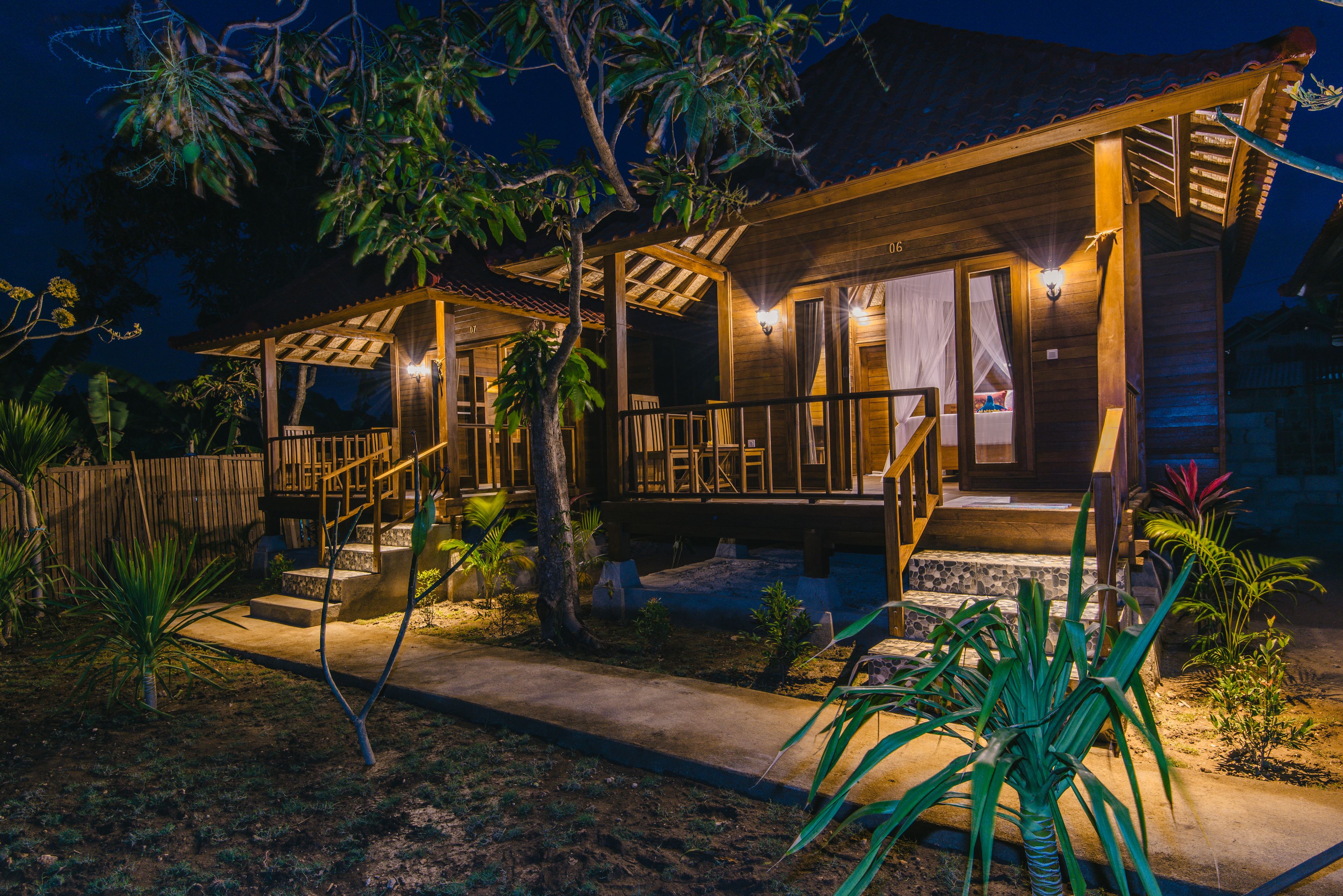 Front of property – evening/night