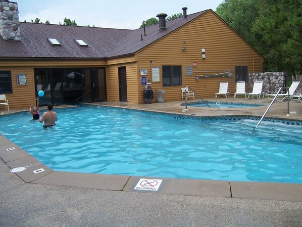 Indoor pool, outdoor pool