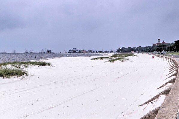 Vlak bij het strand