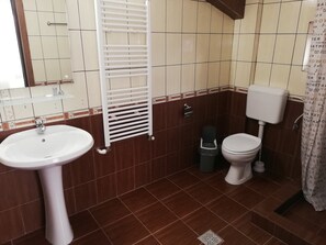 Free toiletries, hair dryer, slippers, towels