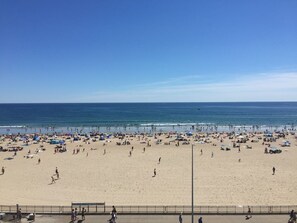 On the beach, sun-loungers, beach towels - Oceanfront 2 bed/2 bath, 1200 square feet! (Hampton)