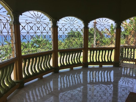 Property grounds. The villa with ocean view