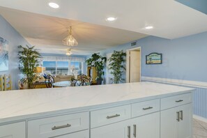 Interior - 3rd Floor oceanfront condo.  Features 600' private fishing pier, pool, and community grills! (Fernandina Beach)