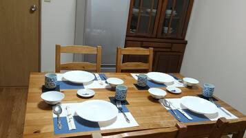 Classic Apartment, Multiple Beds, City View | Private kitchen | Fridge, microwave, stovetop, rice cooker