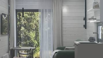 1 habitación, escritorio y sistema de insonorización