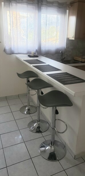Villa, Multiple Beds, Non Smoking, Pool Access | Private kitchen | Full-size fridge, microwave