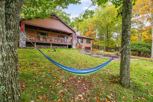 Lake Top Lodge~ Birds eye view of Lake Harmony