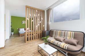 Premium Room, 1 King Bed with Sofa bed, Non Smoking, City View | Living area - Christina's Da Lat - The Green House 2 (Da Lat)