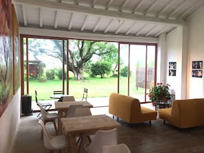 Blick von der Unterkunft