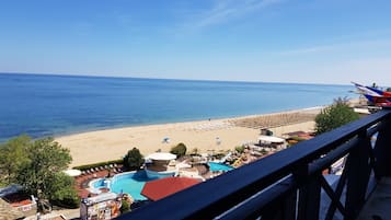 Panoramic Apartment, 1 Bedroom, Balcony, Sea View | Terrace/patio