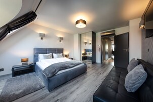 Premium Apartment, City View | Premium bedding, in-room safe, individually decorated