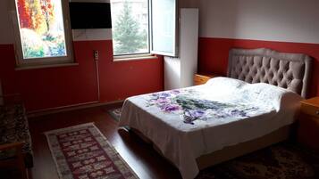 Luxury Double Room, Garden View | Premium bedding, desk, laptop workspace, blackout drapes