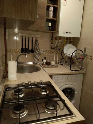 Kühlschrank, Ofen, Herdplatte, Geschirrspüler