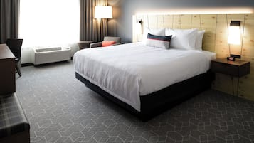 Premium bedding, down comforters, in-room safe, desk