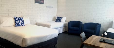 Free WiFi, bed sheets