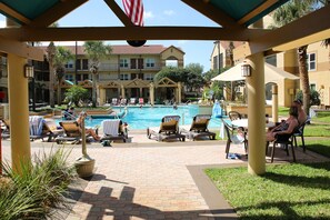 Outdoor pool, a heated pool - Cozy Two Bedroom Resort Condo Very close to DISNEY (Orlando)