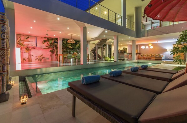 Pool - Beautiful modern villa in the heart of Seminyak . (Seminyak)