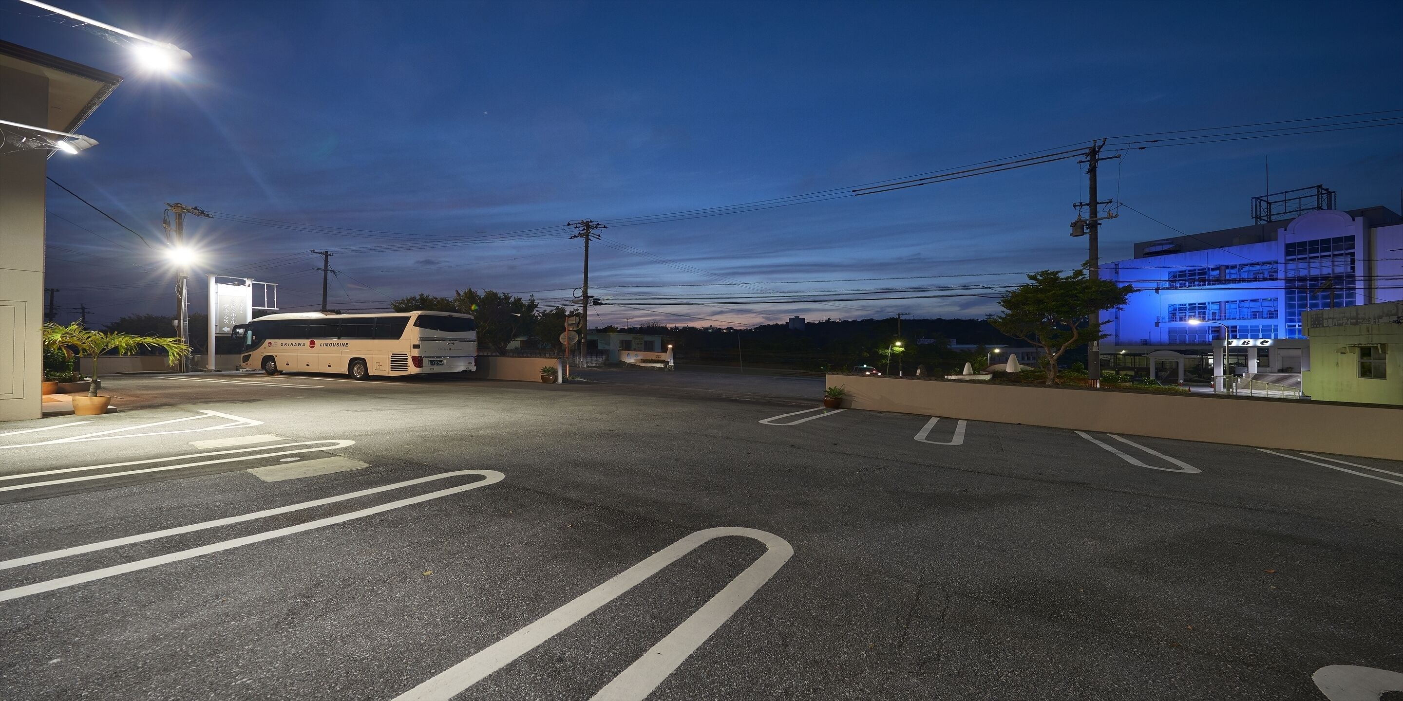 front of property – evening/night