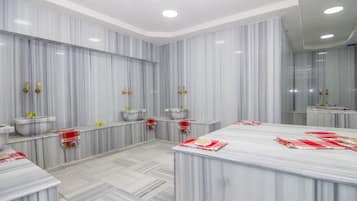 Salas de tratamientos para parejas, baño turco/hammam